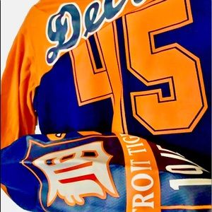 Orange And Blue Detroit Tigers Long Sleeve For Women by G-lll And Carl Banks